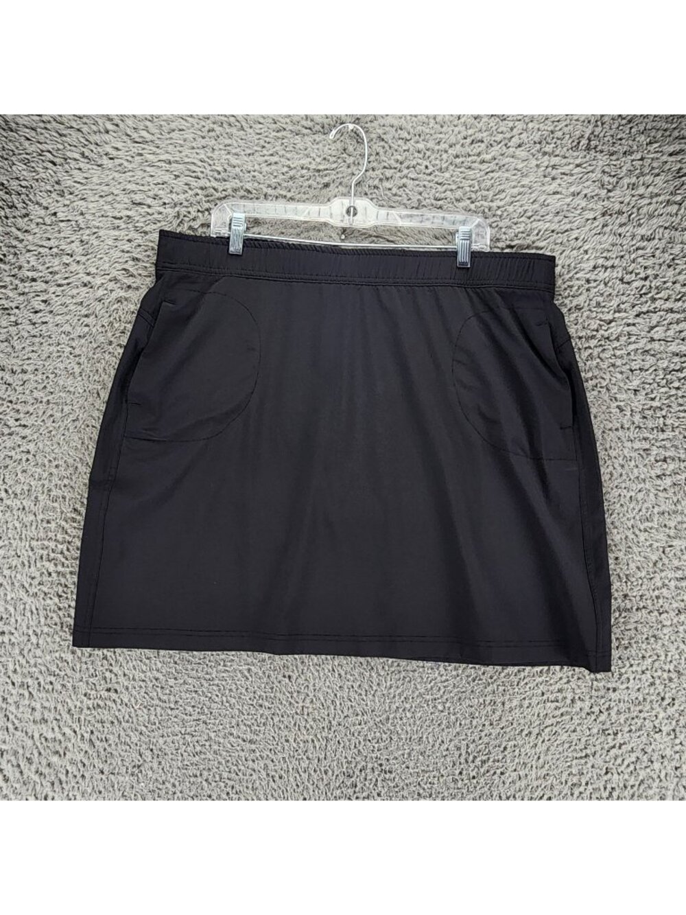 Eddie Bauer Skort Womens XL Black Active With Pockets Skirted Shorts Gorpcore